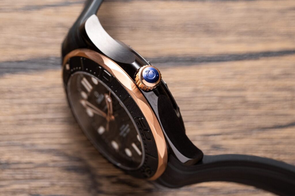 Omega Replica Watch Seamaster Black Dial Rubber Strap VS Factory 42mm - Soul Replicas