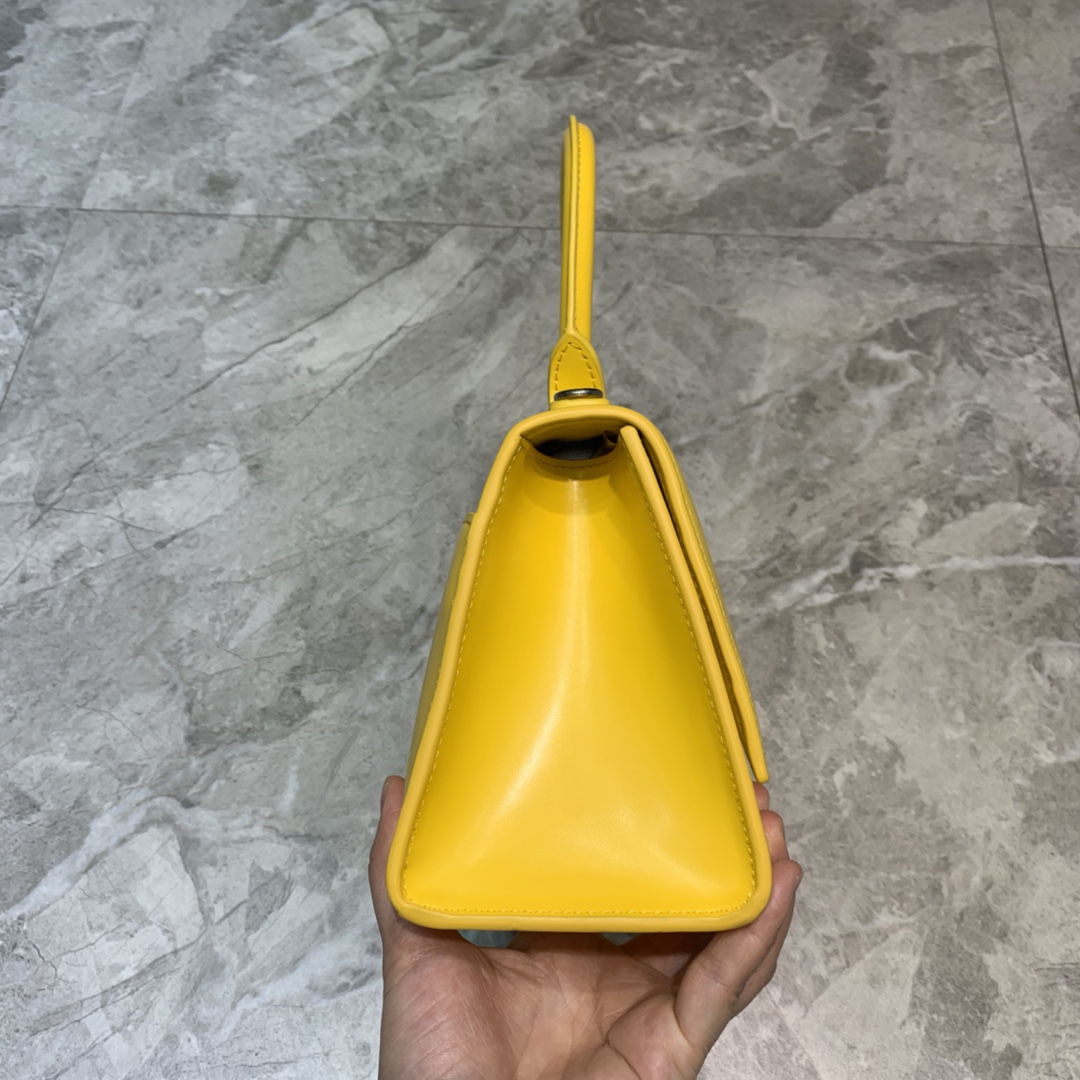 Balenciaga Hourglass Small Handbag In Yellow. For Women. Women-s Bags 9in/23cm - Soul Replicas