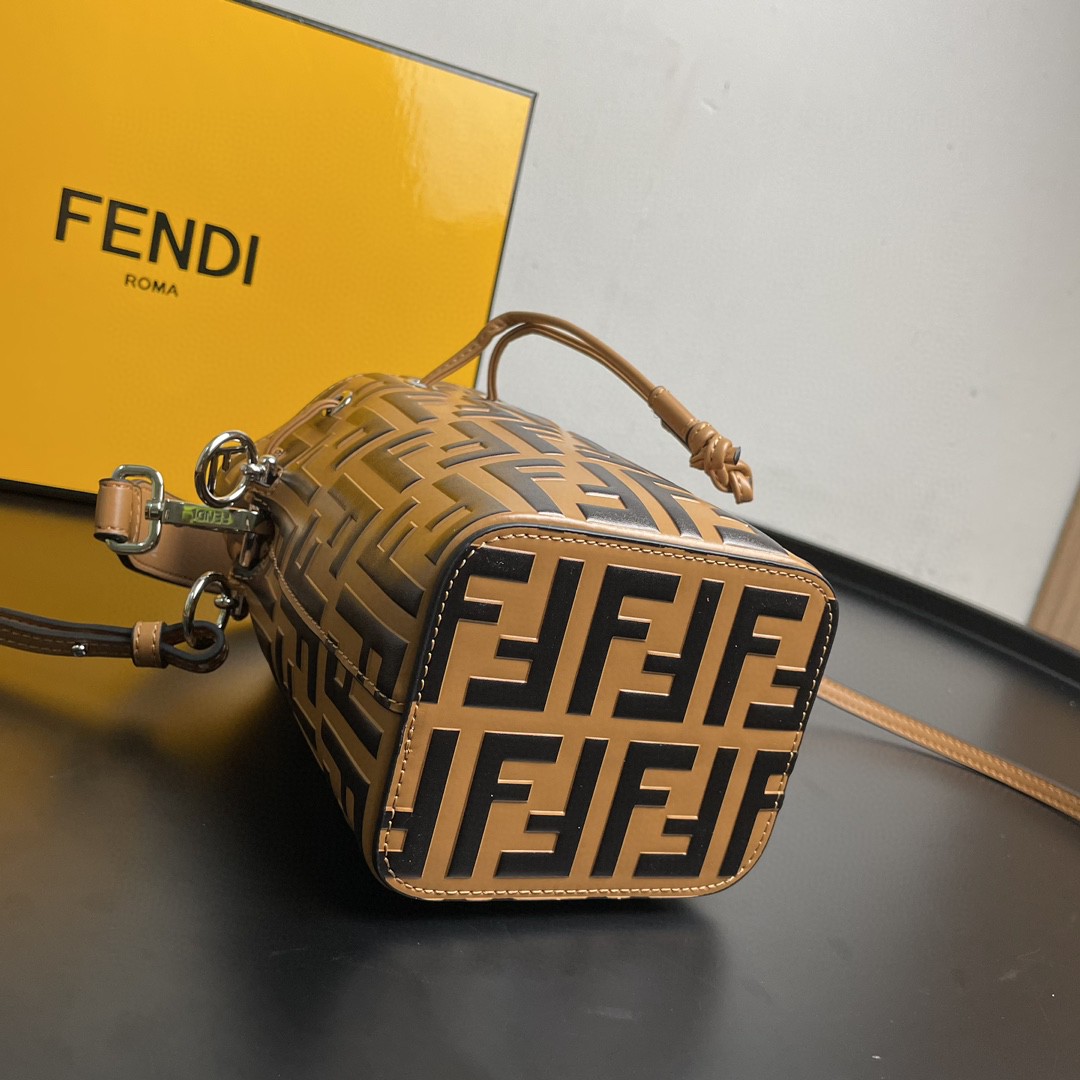 Fendi Mon Tresor Light Brown Mini Bag For Woman 18cm/7in - Soul Replicas
