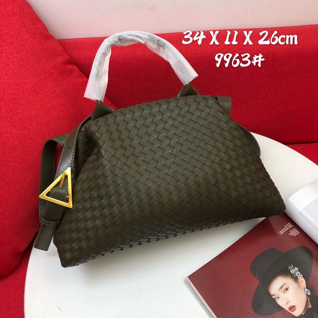 Bottega Veneta Handle Dark Green. For Women. Women's Bags 13.4in/34cm - Soul Replicas