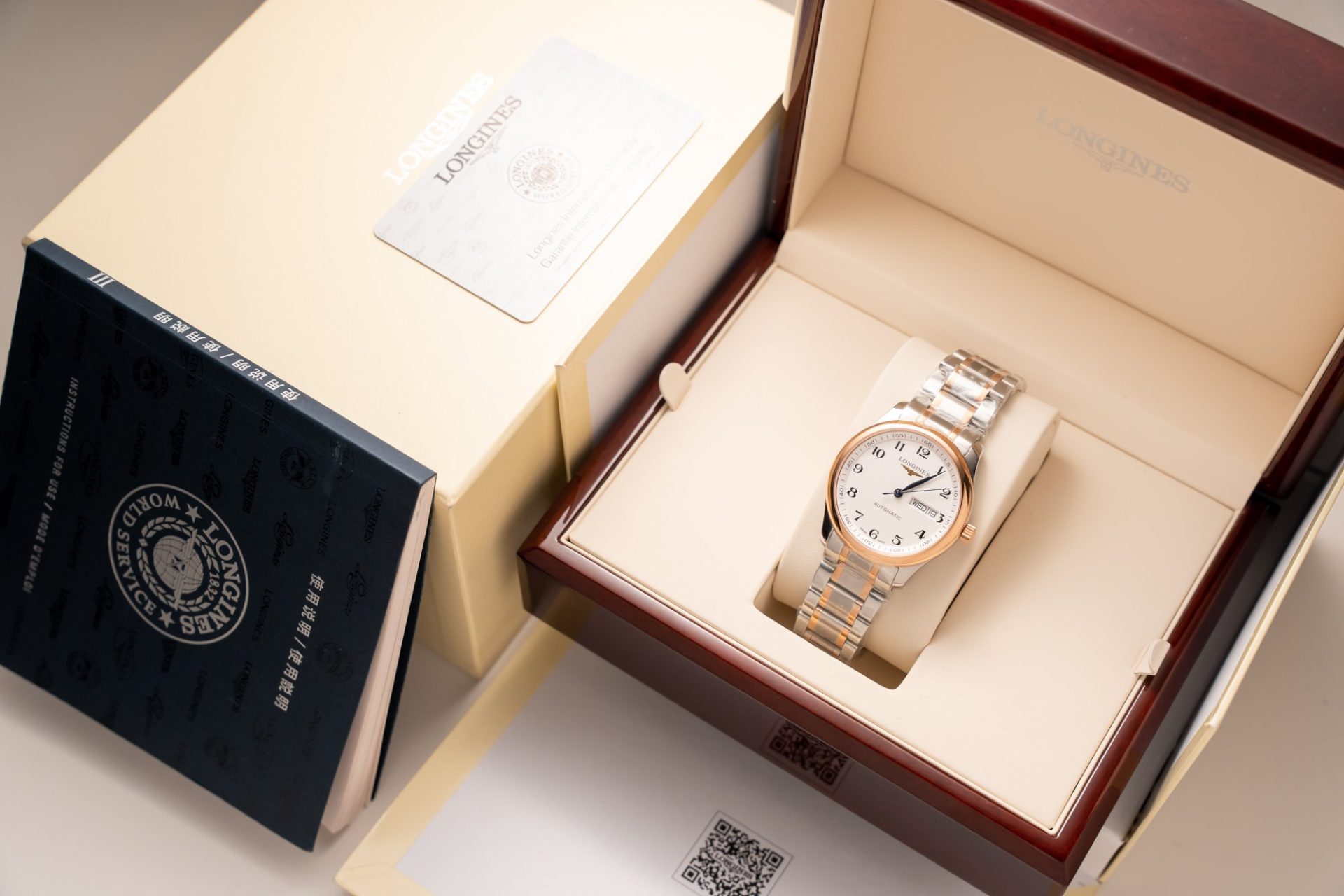 Longines Replica Watch Master Collection L2.628.5.19.7 Demi Rose Gold 38.5mm - Soul Replicas