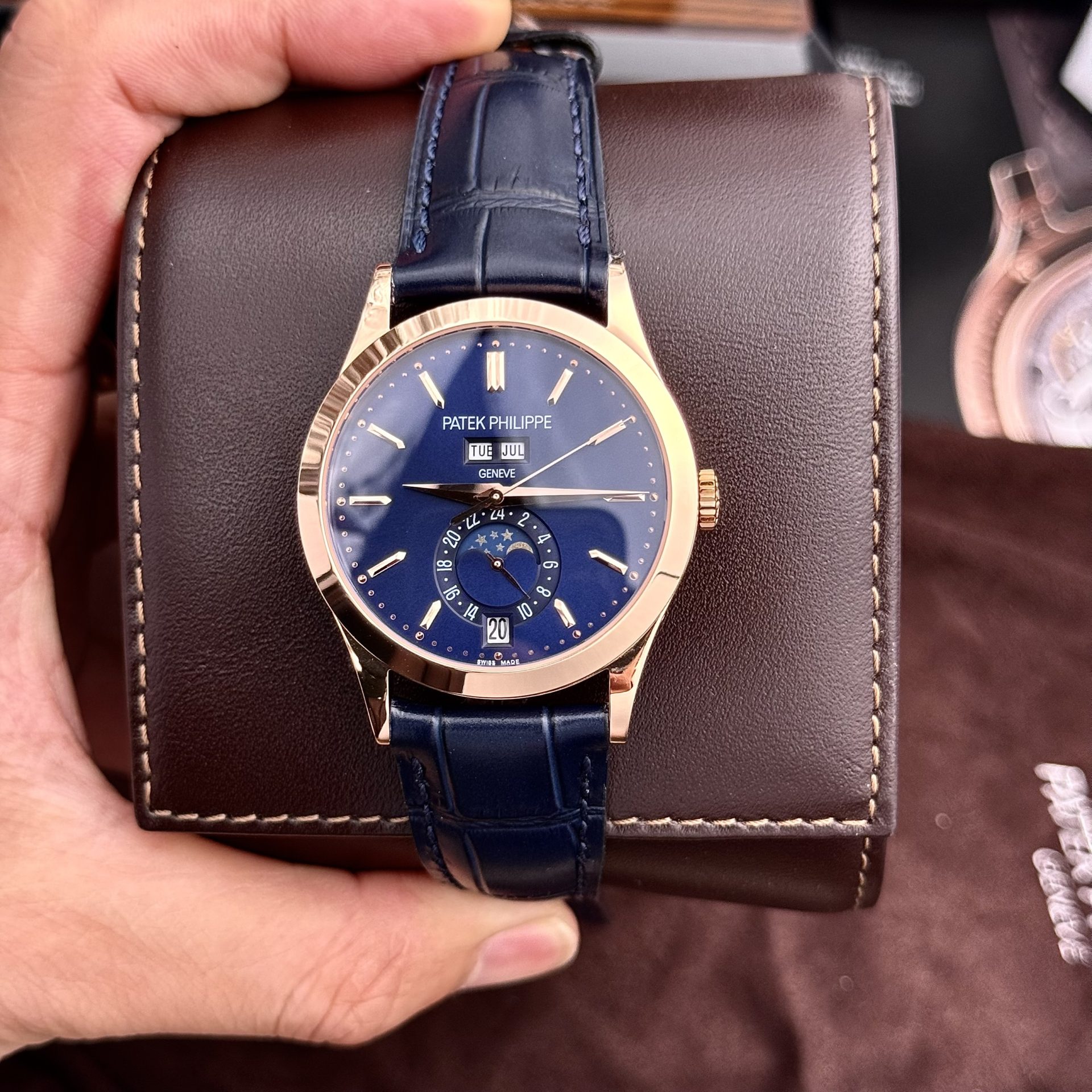 Patek Philippe Replica Watch Complications 5396R Blue Dial GR Factory 38.5mm - Soul Replicas