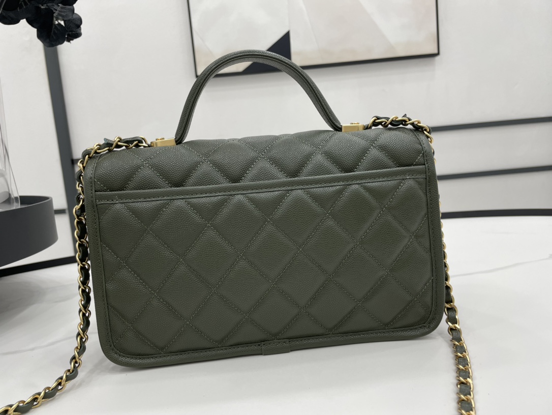 Chanel AS3653 22K Bag Dark Green For Women. Women-s Bags 9.8in/25cm - Soul Replicas