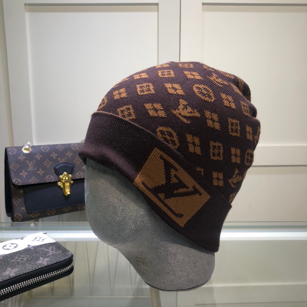 Louis Vuitton Beanie In Brown LV Headwear - Soul Replicas