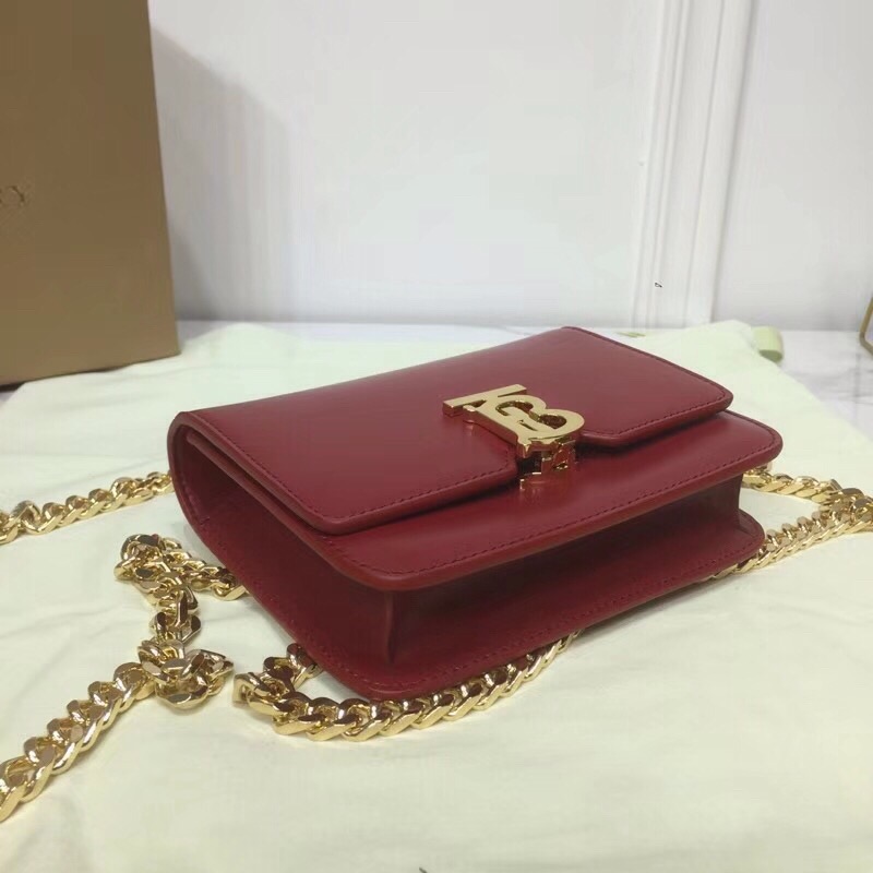 Burberry Tb Chain Belt Bag Red For Women. Women-s Bags 6.6in/17cm - Soul Replicas