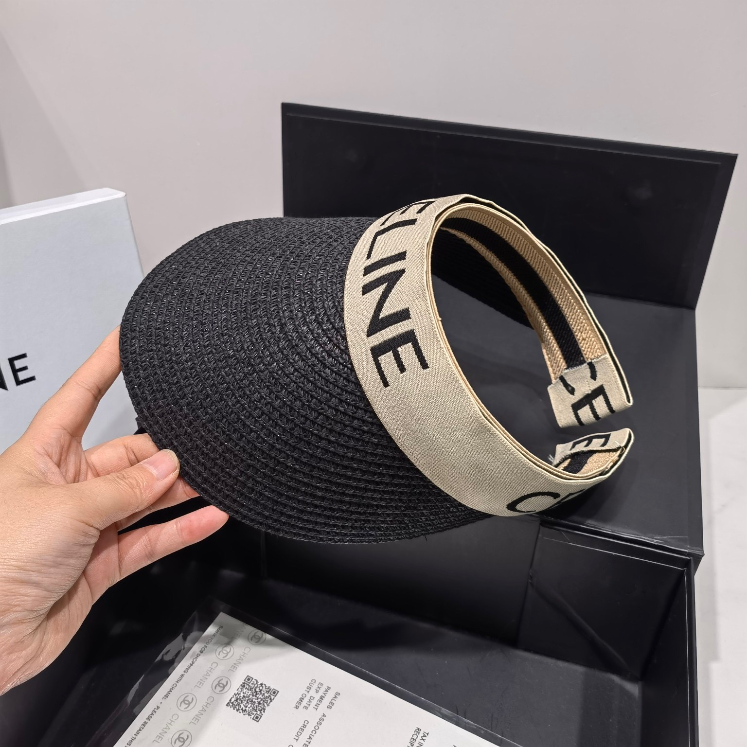 Celine Sedge Summer Hat Black Celine Hat - Soul Replicas