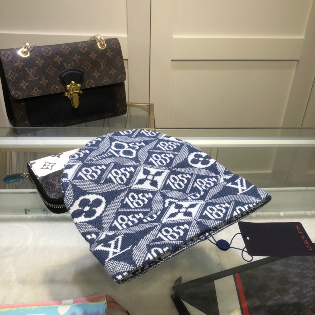 Louis Vuitton Beanie In Blue LV Headwear - Soul Replicas