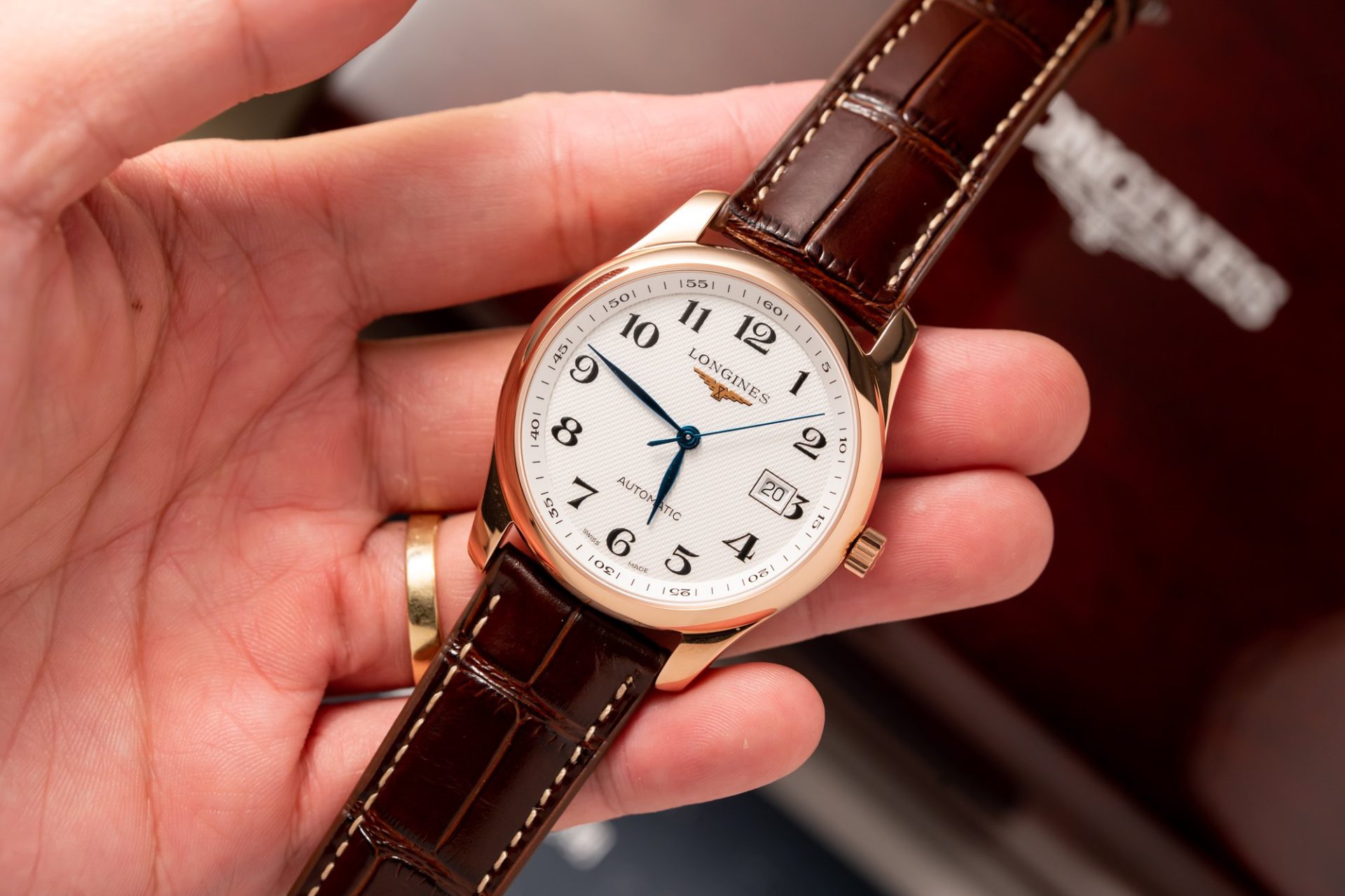 Longines Replica Watch Master Collection L2.628.5.78.7 White Dial Leather Strap 38.5mm - Soul Replicas