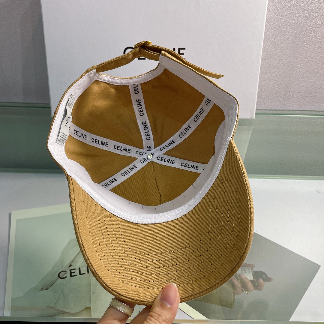 Celine Baseball Cap In Cotton Brown - Soul Replicas