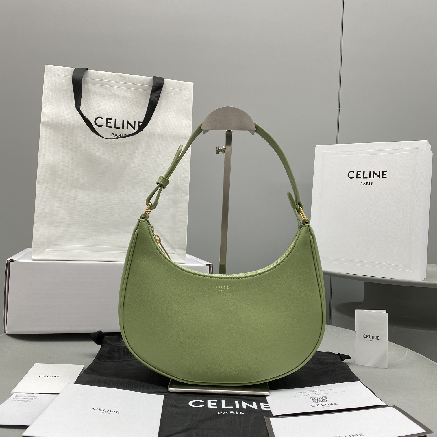 Celine Ava Bag Green For Women 9in/23.5cm - Soul Replicas