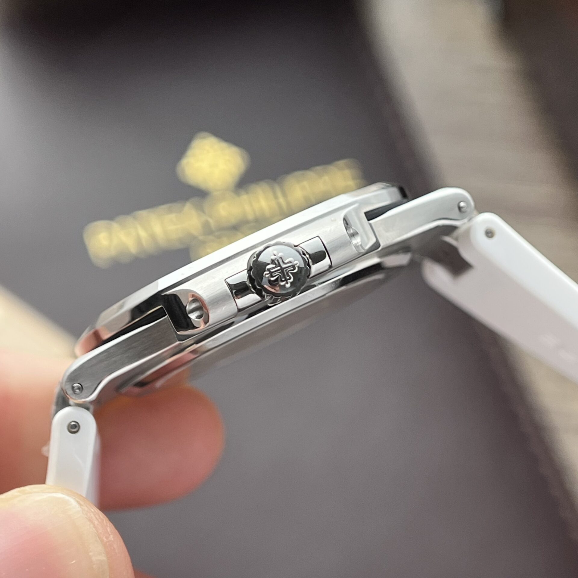 Patek Philippe Nautilus 5711 Best Replica Watch White Rubber Strap 3K Factory 40mm - Soul Replicas