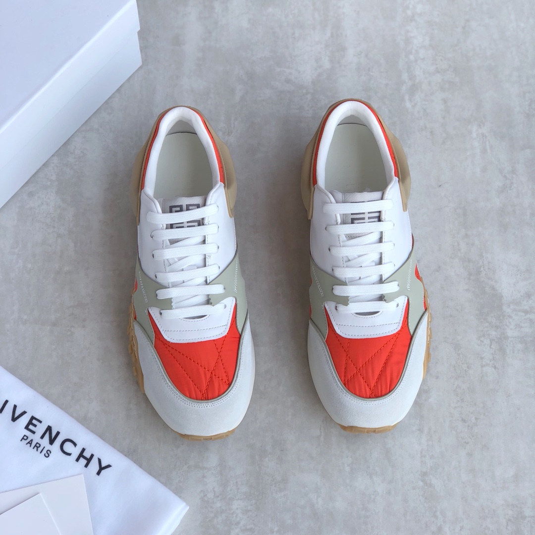 Givenchy GIV Runner Sneakers Orange For Men GVC - Soul Replicas