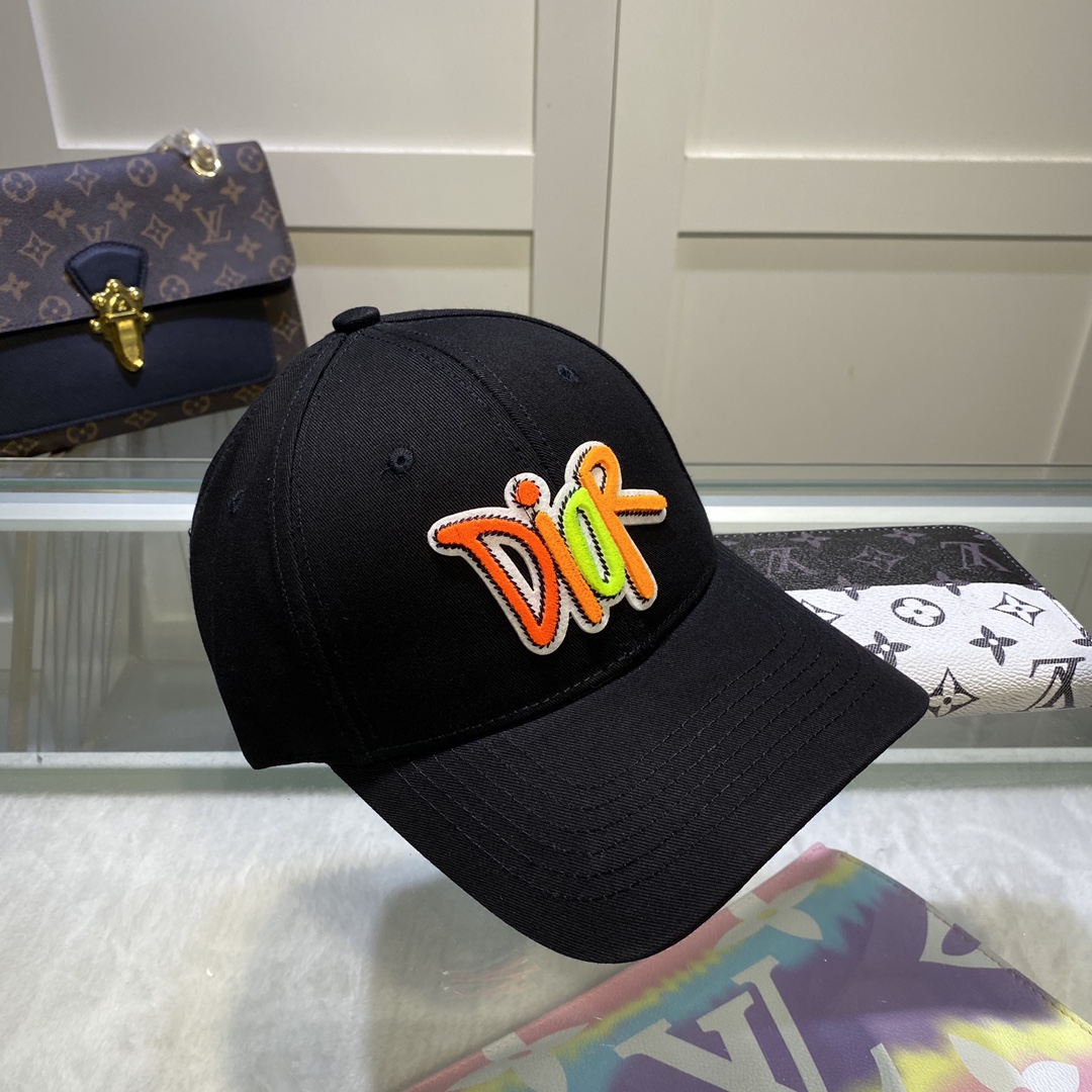 Christian Dior Jack Dior Baseball Cap In Black - Soul Replicas