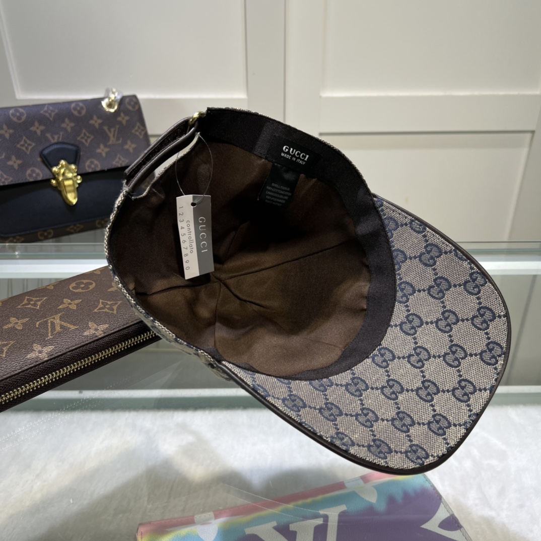 Gucci Canvas Baseball Hat Grey Gucci Hat - Soul Replicas