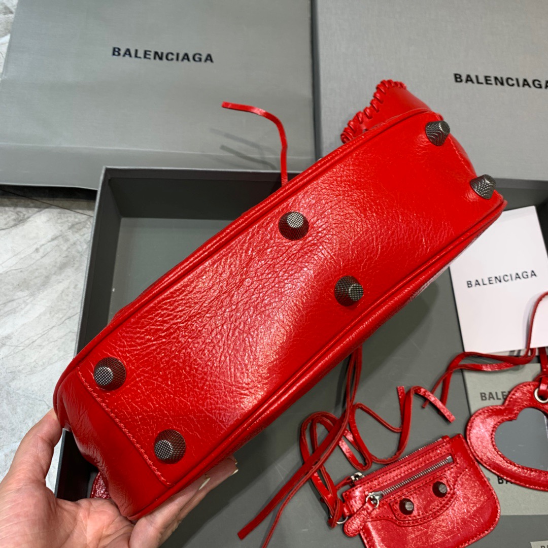 Balenciaga Le Cagole XS Shoulder Bag In Red. For Women. Women-s Bags 13in/33cm - Soul Replicas