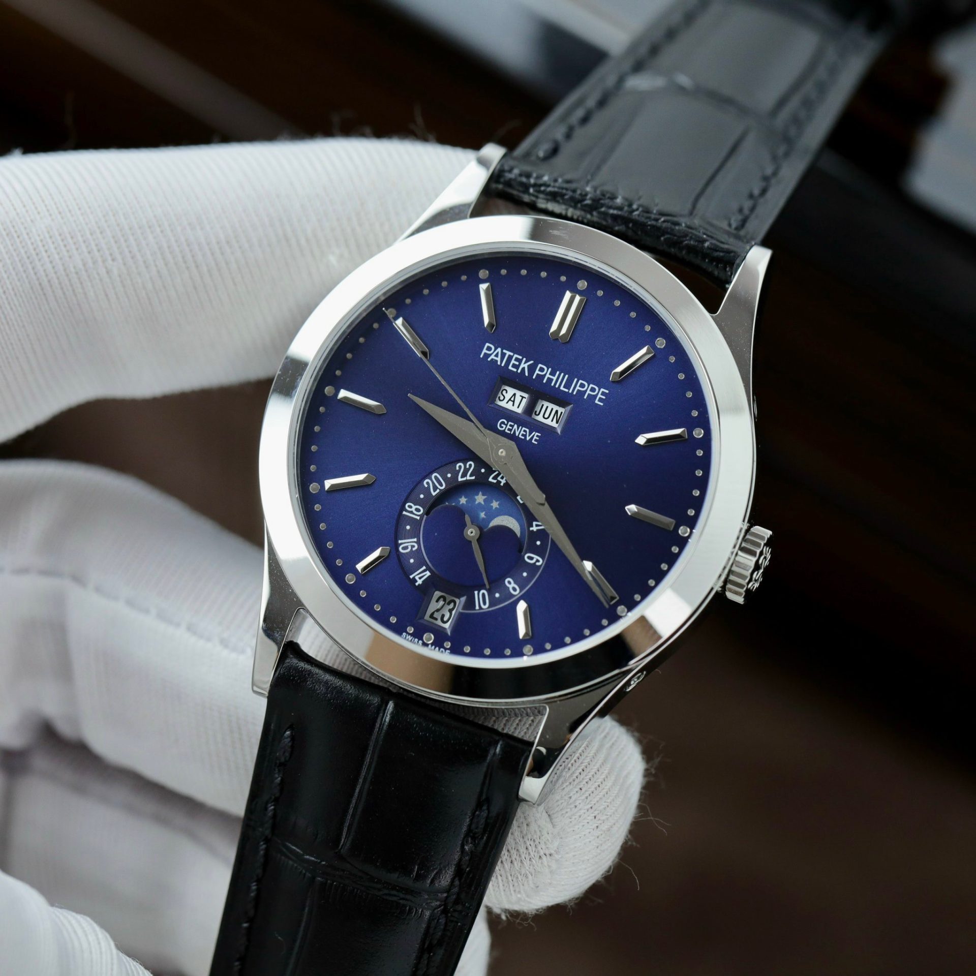 Patek Philippe Replica Watch Complications 5396G Dial Blue 38.5mm - Soul Replicas