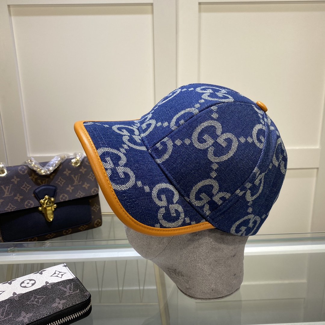 Gucci Canvas Baseball Cap Blue - Soul Replicas