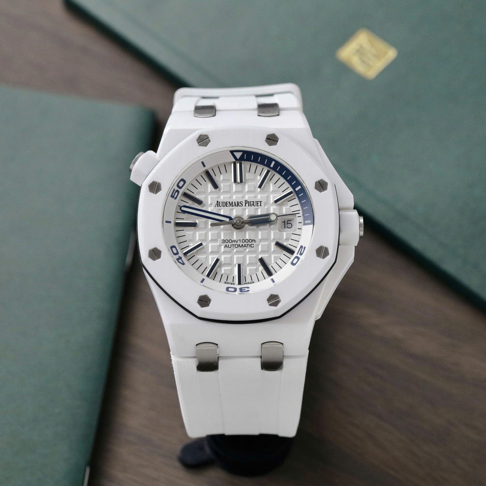Audemars Piguet Royal Oak Offshore 15707CB White Ceramic Best Replica Watch APS Factory 42mm - Soul Replicas