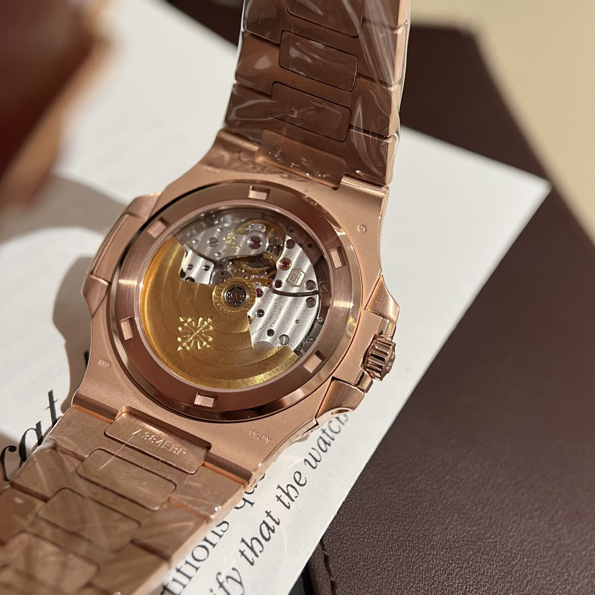 Patek Philippe Replica Watch Nautilus 5723 Gold Wrapped Moissanite Diamonds 40mm - Soul Replicas