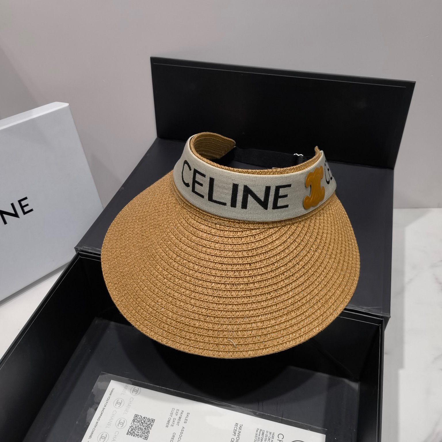 Celine Sedge Summer Hat Brown Celine Hat - Soul Replicas