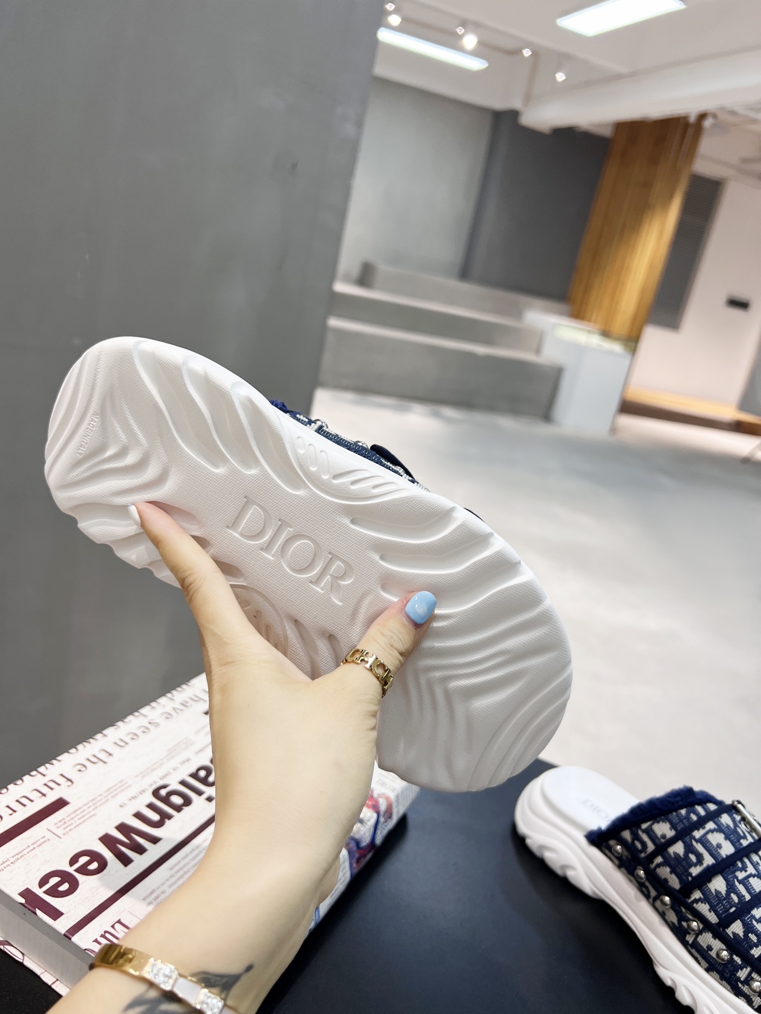 Christian Dior Women's D-Wander Slide Blue For Women CD - Soul Replicas