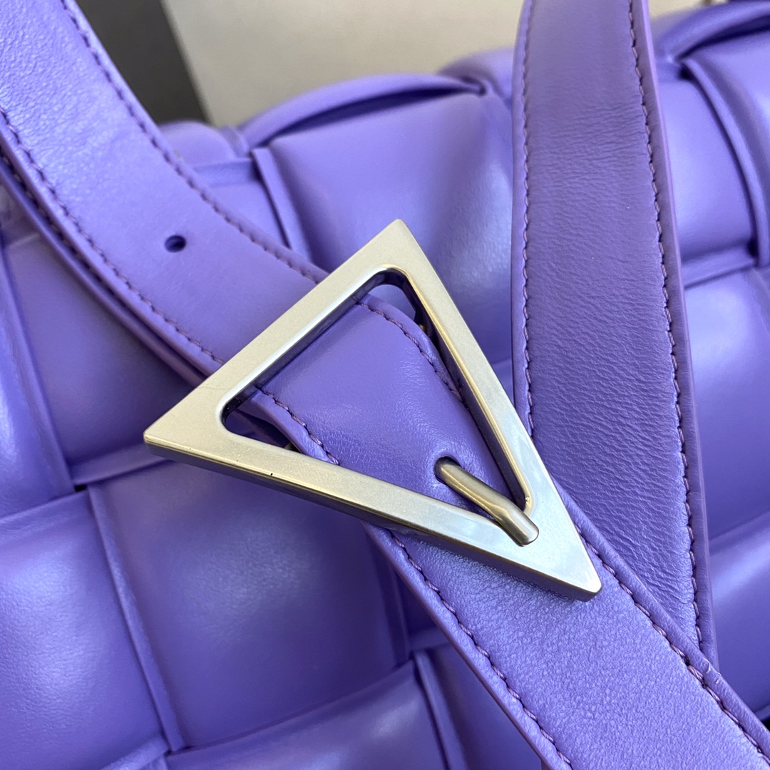 Bottega Veneta Padded Cassette Bag For Women 10.2in/26cm In Violet - Soul Replicas