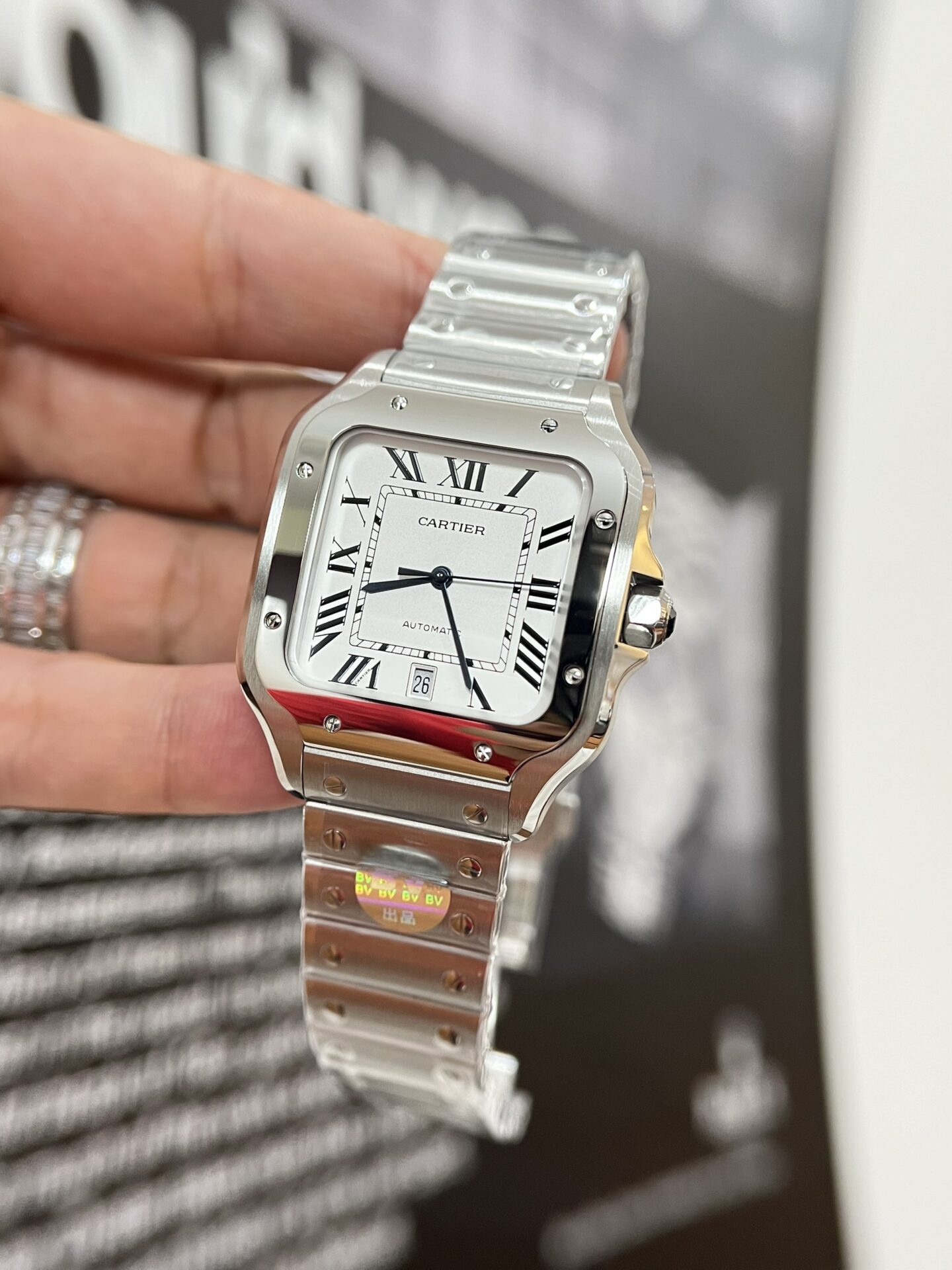 Cartier Santos WSSA0018 Replica 1:1 Watch White Dial 39.8mm - Soul Replicas