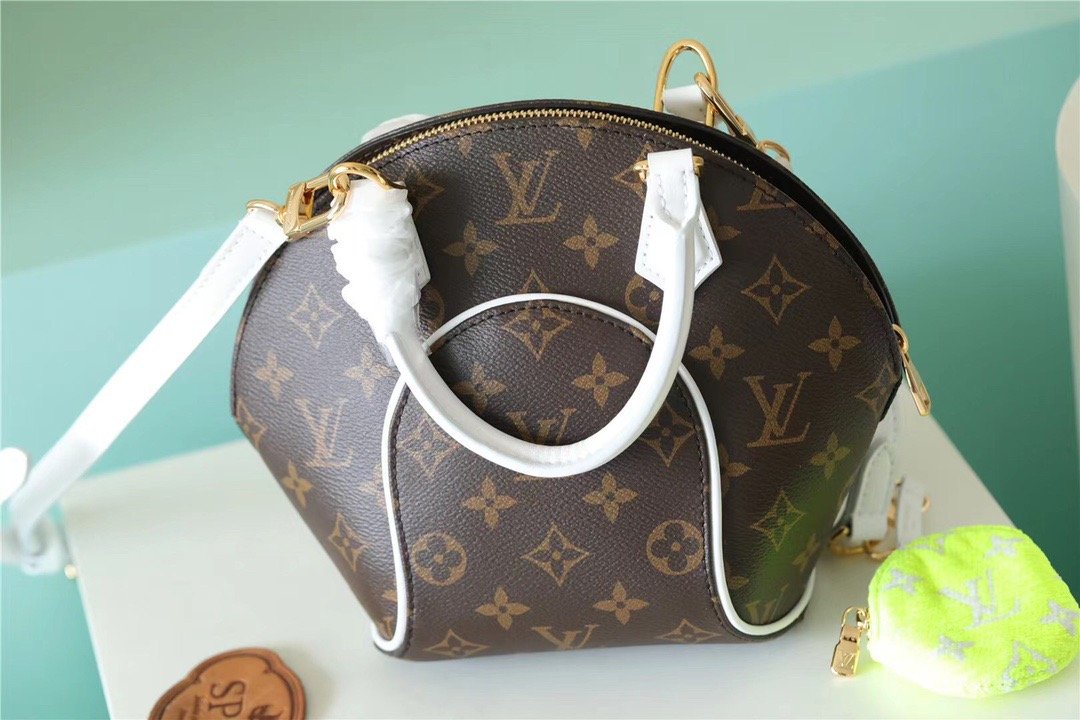 Louis Vuitton Ellipse BB Handbag Created By Nicolas Ghesquière From Classic Monogram Canvas For Women Brown 9.1in/23cm LV M20752 - Soul Replicas