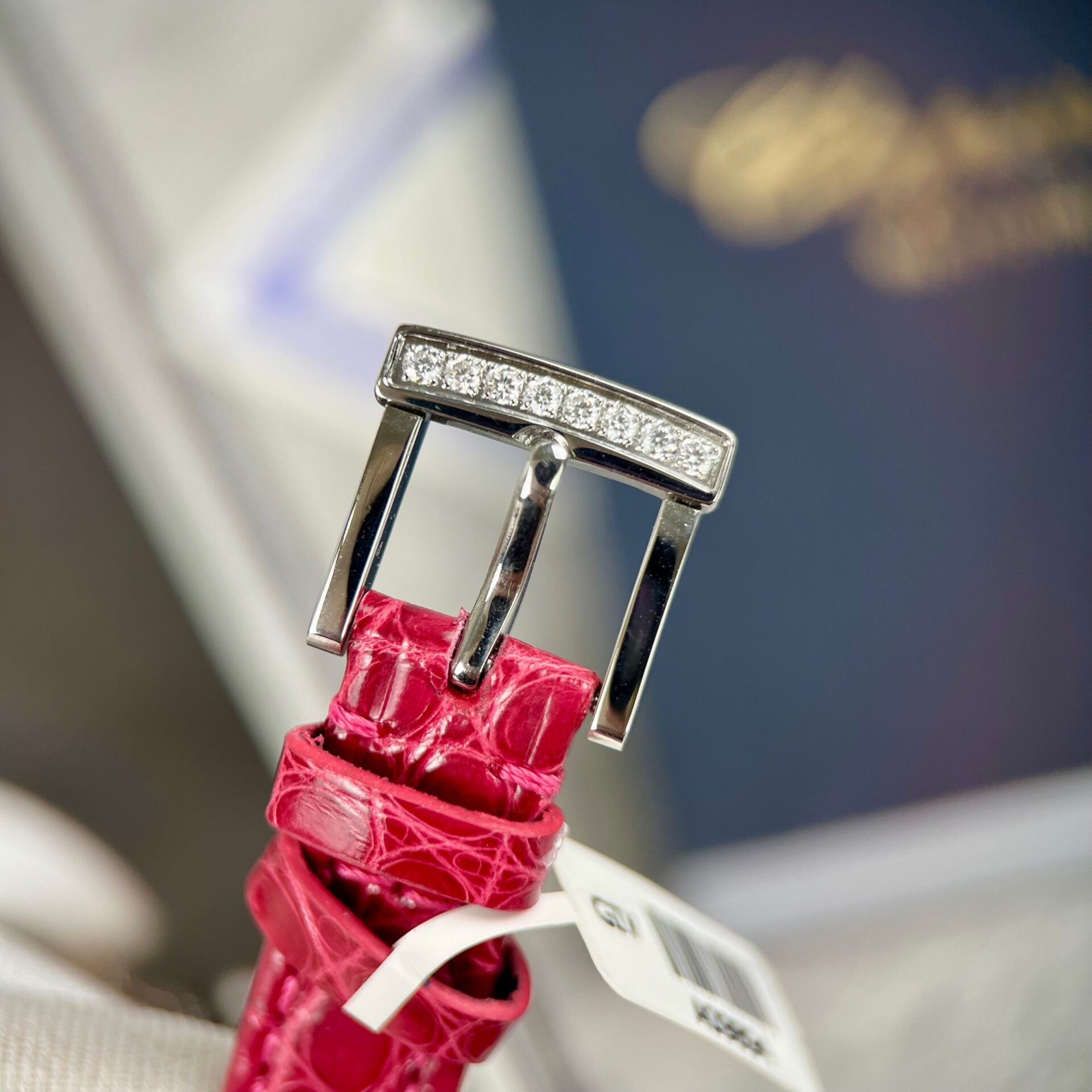 Chopard Women-s Replica Watch Red Full Moissanite Diamond 34mm - Soul Replicas