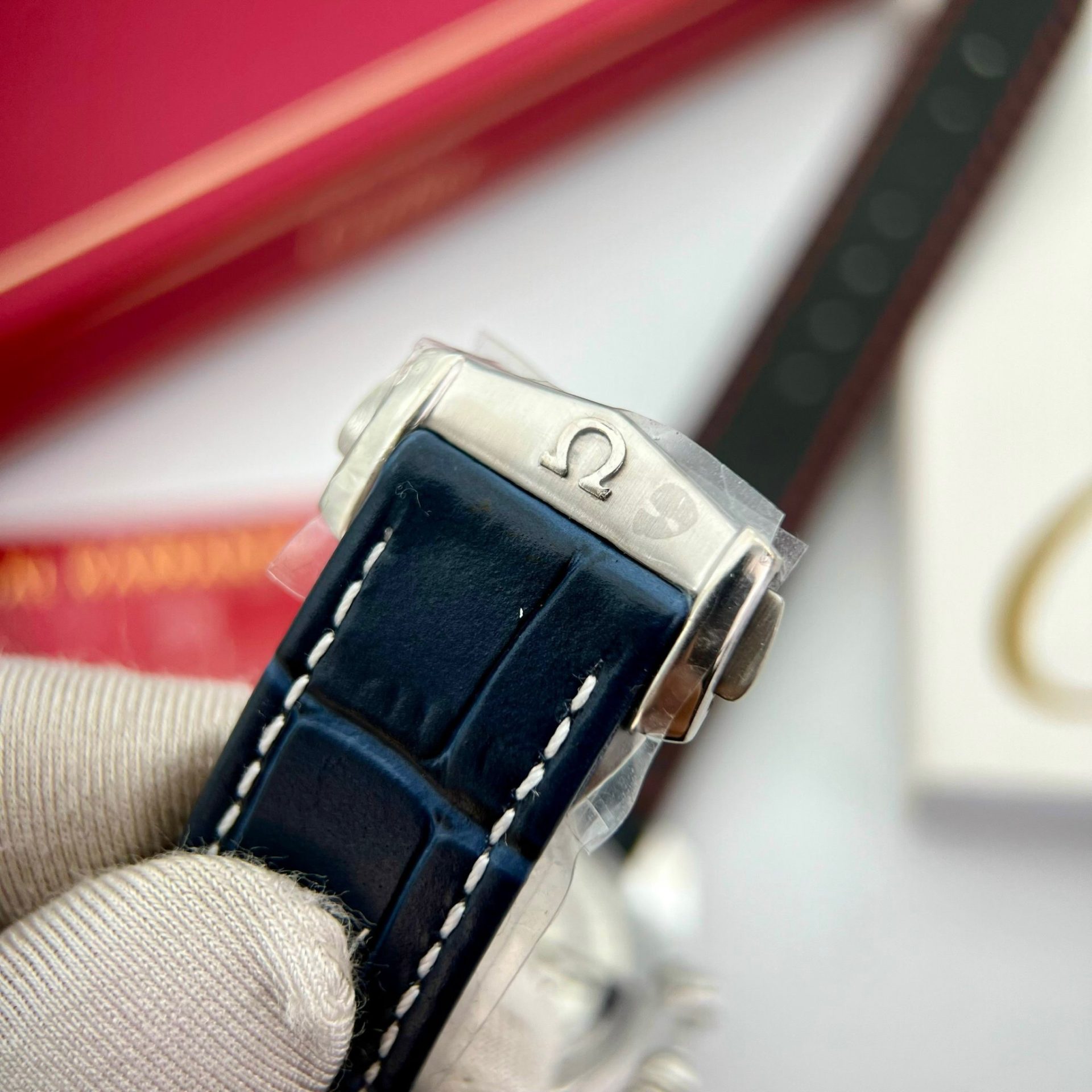 Omega Replica Watch Speedmaster Co-Axial Moonphase Blue Dial 44mm - Soul Replicas