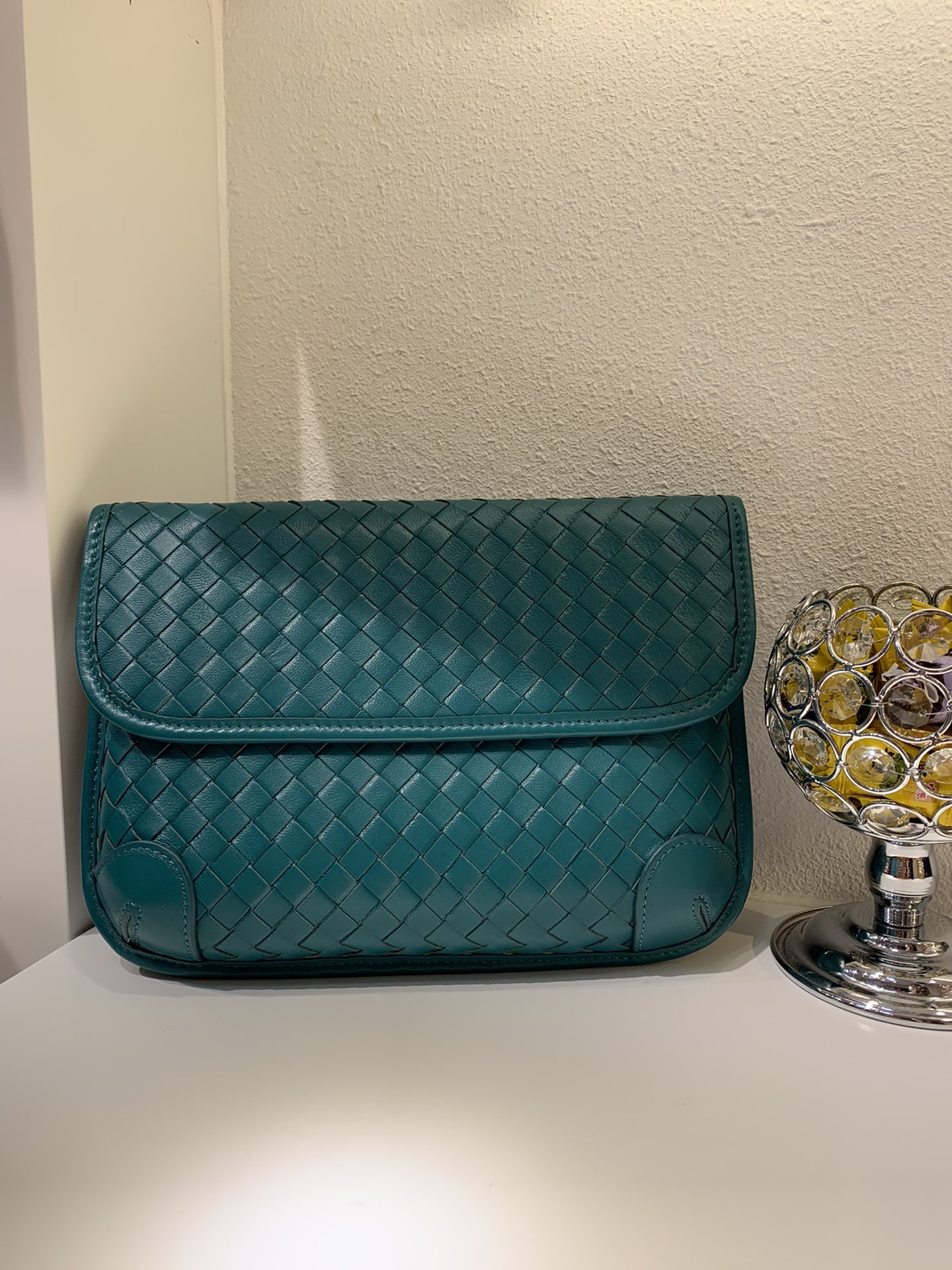 Bottega Veneta Functional Chest Bag Blue. For Women. Women-s Bags 10.2in/26cm - Soul Replicas