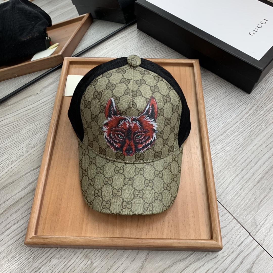 Gucci Canvas Baseball Cap Beige - Soul Replicas