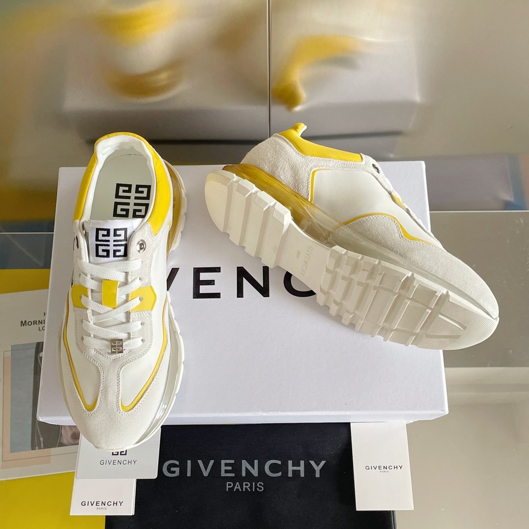 Givenchy Air Cushion Sneakers Yellow For Men GVC - Soul Replicas