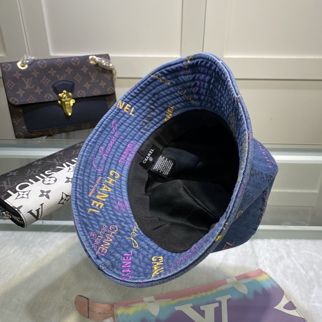 Chanel Cloche Hat Blue Chanel Hat - Soul Replicas