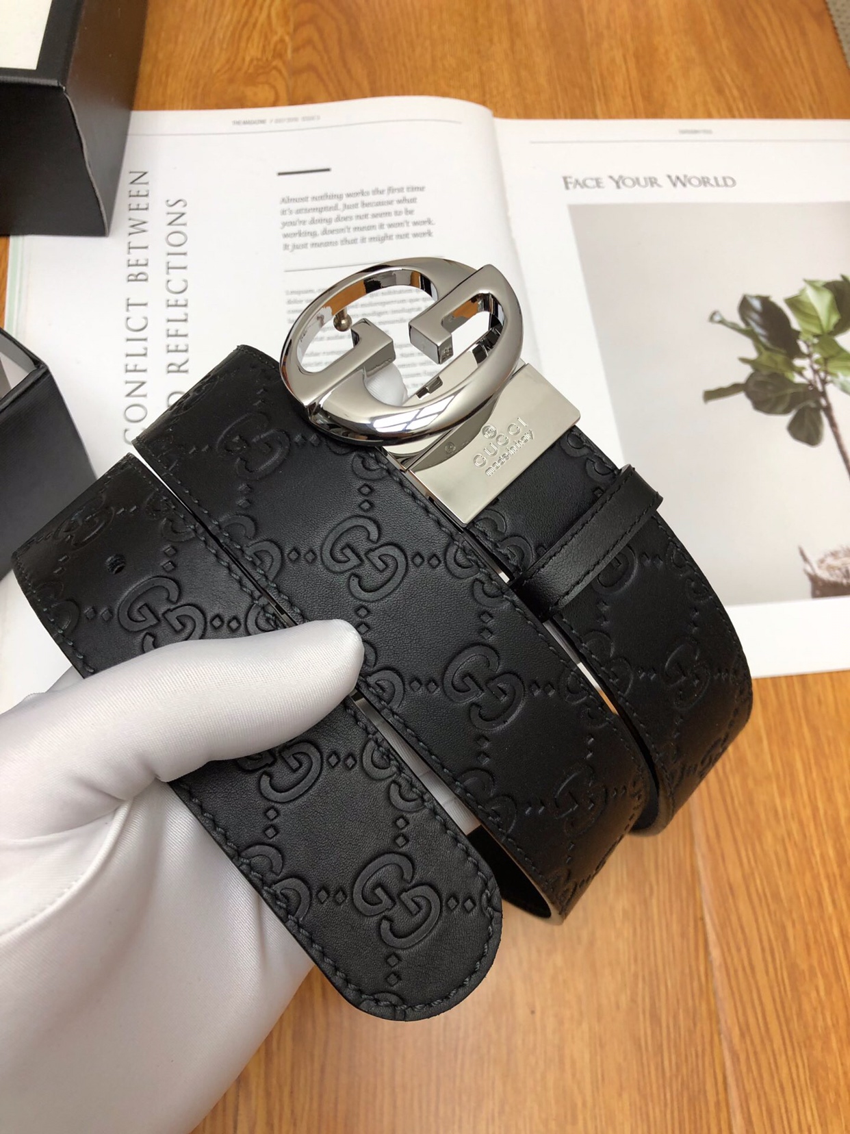 Gucci Marmont Reversible Belt Black. Women Belt - Soul Replicas