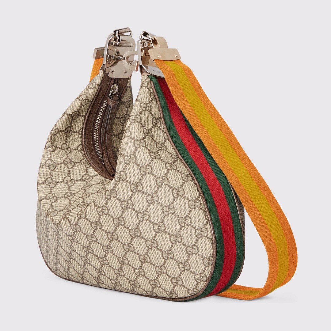 Gucci Atache Large Shoulder Bag Beige And Multicolor For Women. Women-s Bags 13.8in/35cm Gucci‎ ‎‎‎702823 96GRN 4091 - Soul Replicas