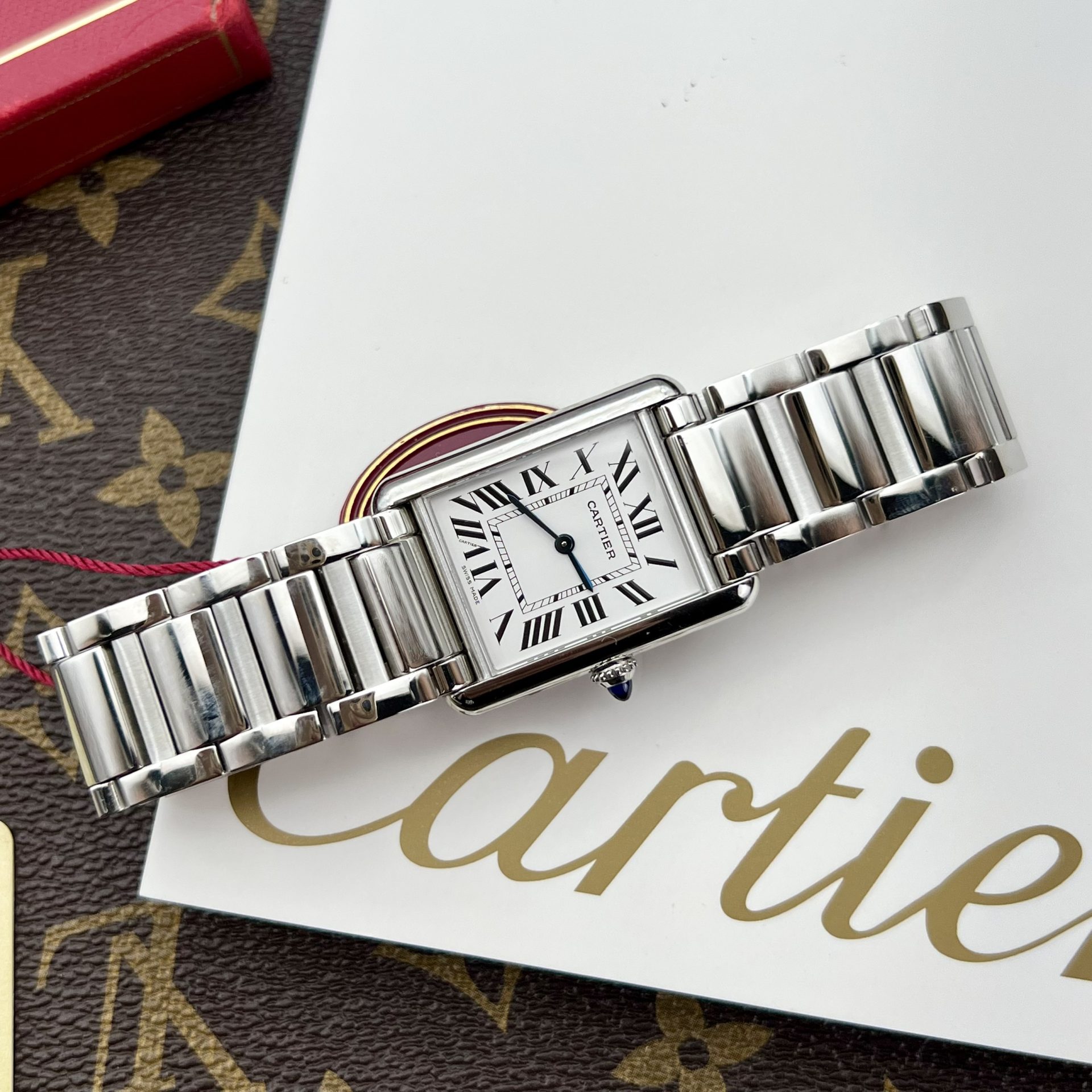 Cartier Fake Watches Tank Must White Dial Metal Wire 31x41mm - Soul Replicas