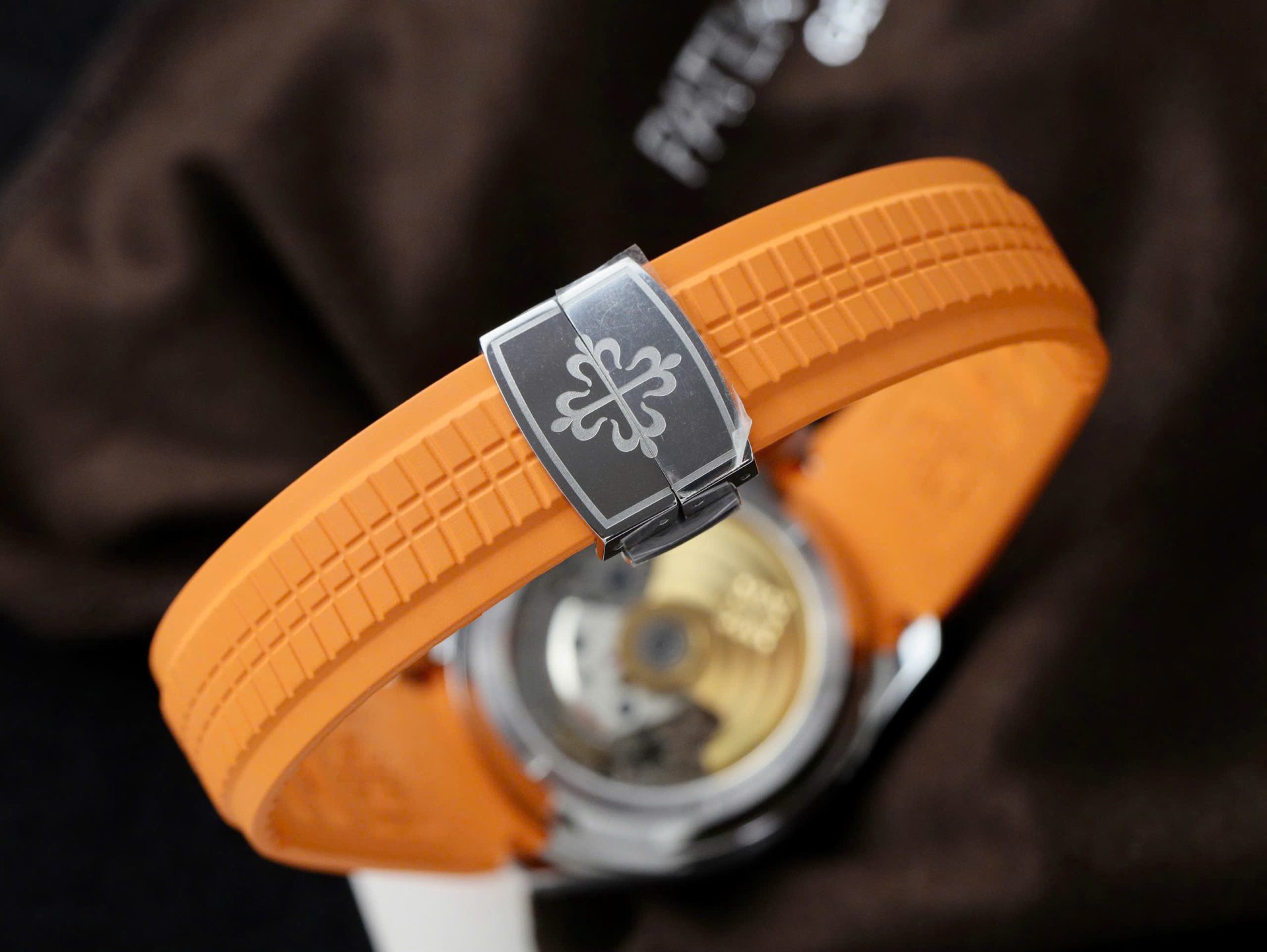 Patek Philippe Aquanaut 5968A Replica 11 Watch Orange Rubber Strap 42.2mm - Soul Replicas