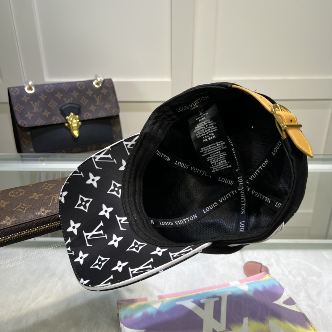 Louis Vuitton Match Cap Black LV Cap - Soul Replicas