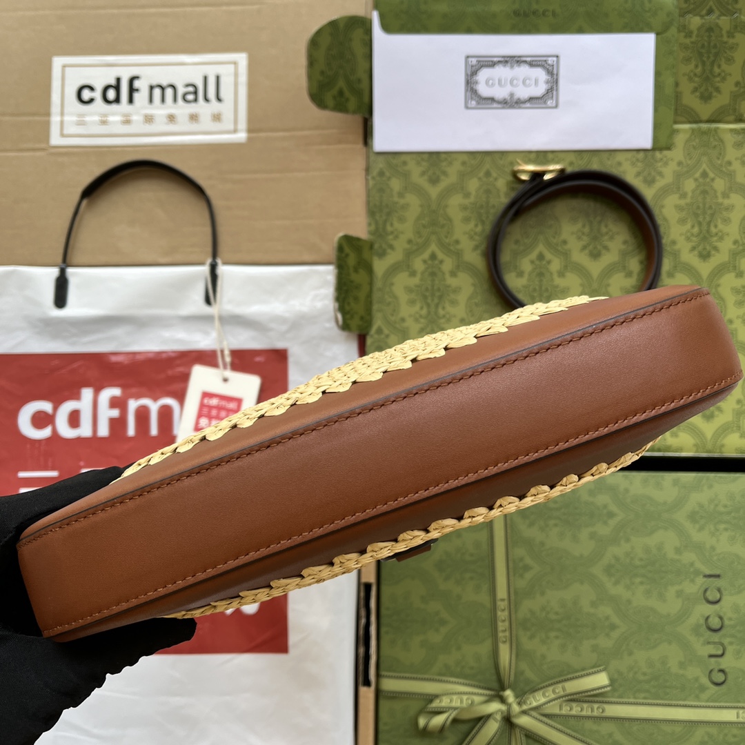 Gucci Jackie 1961 Small Bag Beige And Brown For Women. Women-s Bags 10.8in/27.5cm Gucci‎ ‎‎ - Soul Replicas