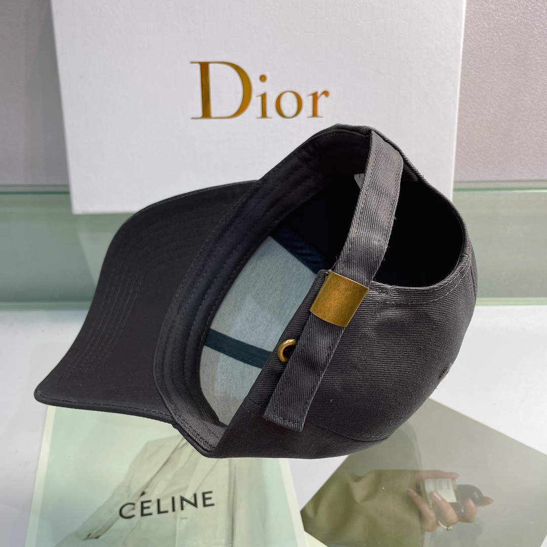 Christian Dior Jack Dior Baseball Cap In Black - Soul Replicas