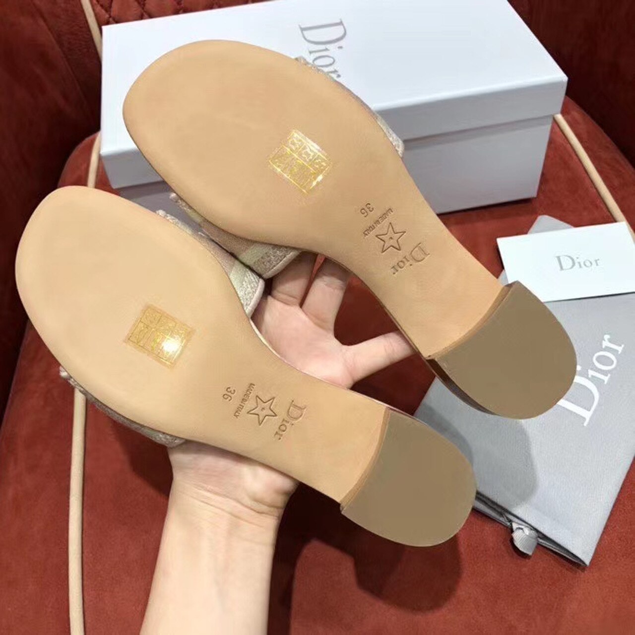 Christian Dior Dway Heeled Slide Pink For Women CD - Soul Replicas