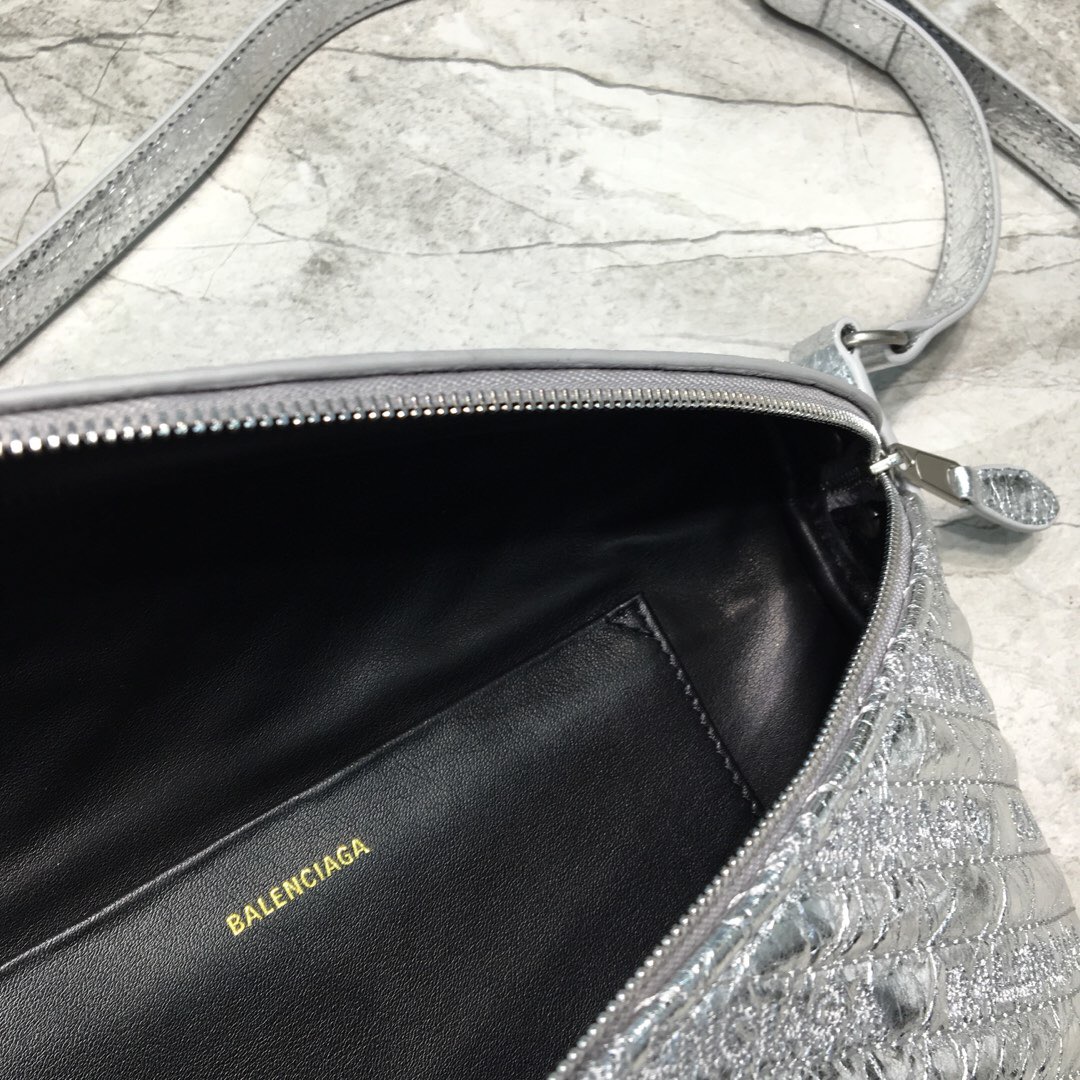 Balenciaga Souvenir XXS Belt Bag In Sliver. For Women. Women-s Bags 11.8in/30cm - Soul Replicas