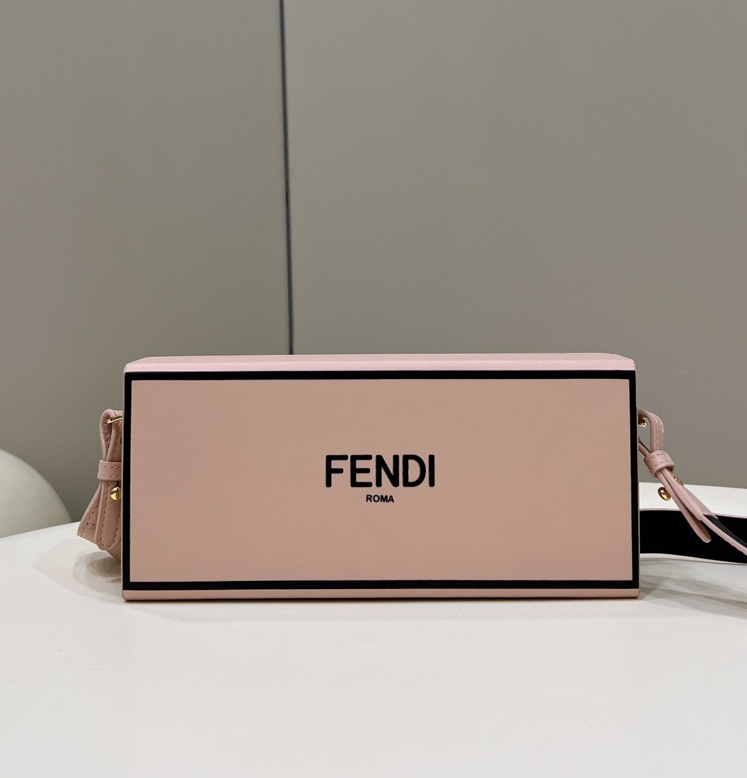 Fendi Horizontal Box Pink Bag For Woman 10.5cm/4in - Soul Replicas