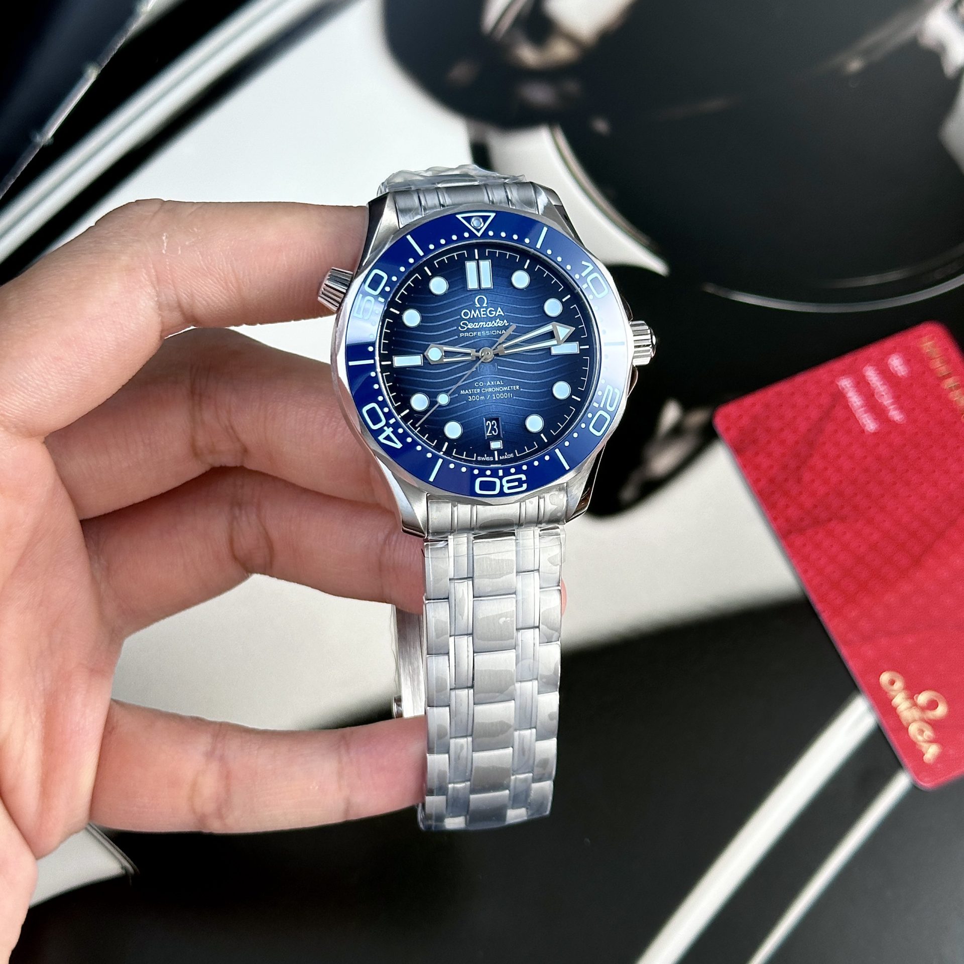 Omega Replica Watches Seamaster Summer Blue Dial VS Factory 42mm - Soul Replicas
