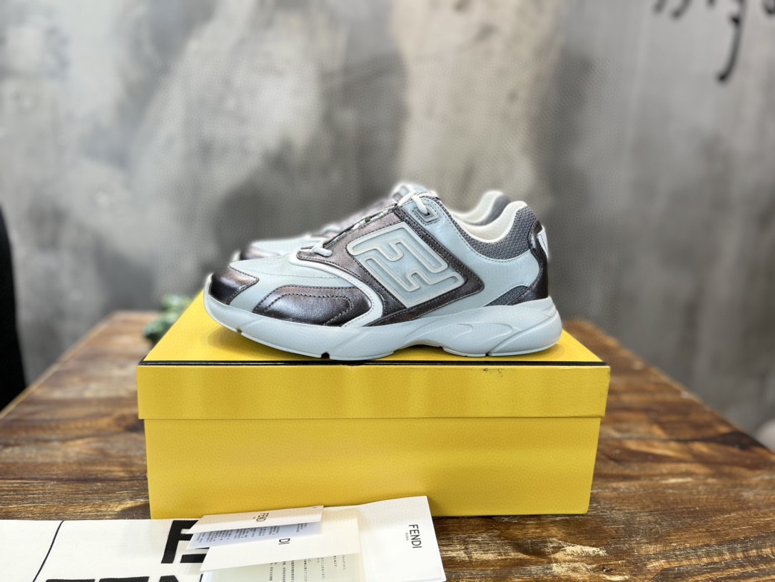 Fendi Nubuck Faster Light Blue For Women - Soul Replicas