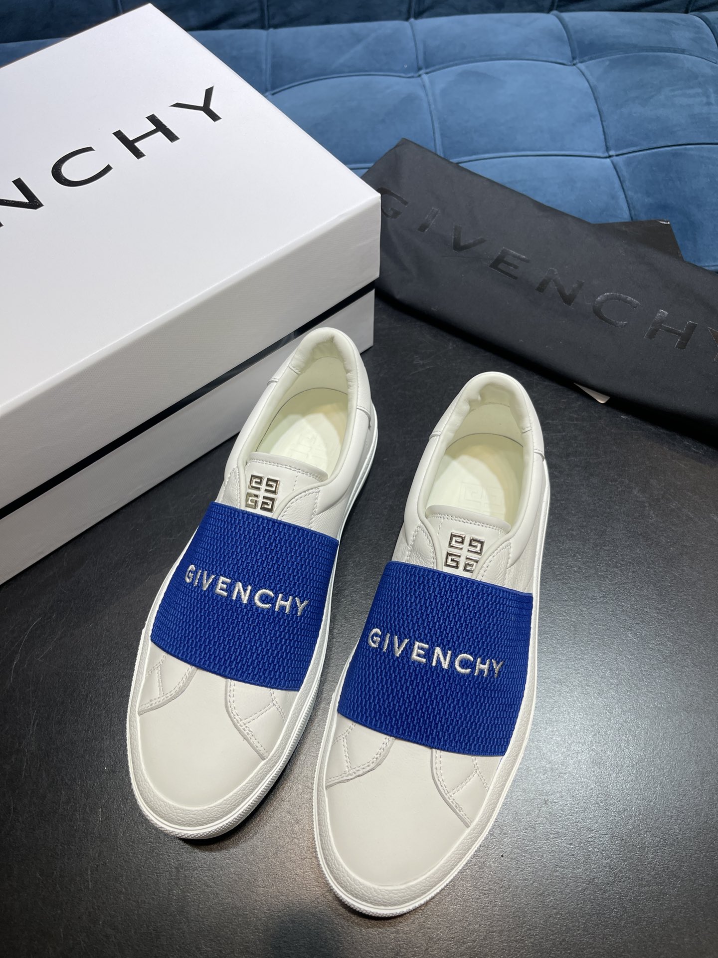 Givenchy Sneakers With Elastic Band Blue For Men GVC BH005XH14X-145 - Soul Replicas