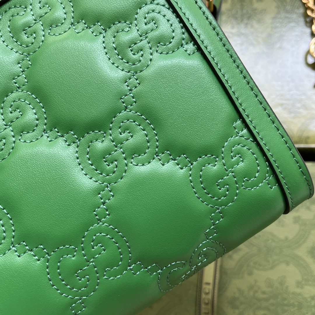 Gucci Matelassé Small Bag Green For Women. Women-s Bags 10.2in/26cm Gucci‎ - Soul Replicas