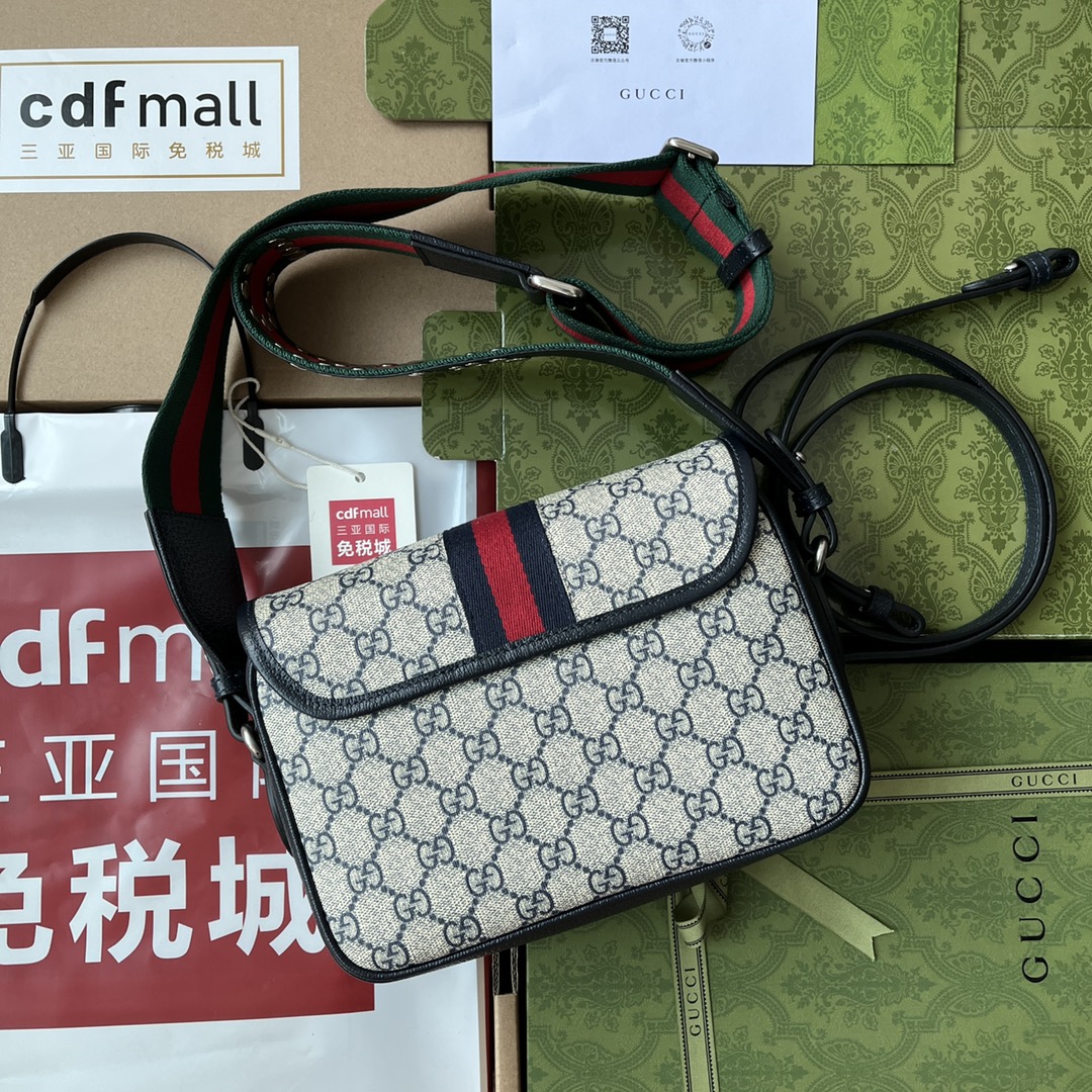 Gucci Ophidia Gucci Small Shoulder Bag Beige And Black For Women. Women-s Bags 9.1in/23cm Gucci - Soul Replicas