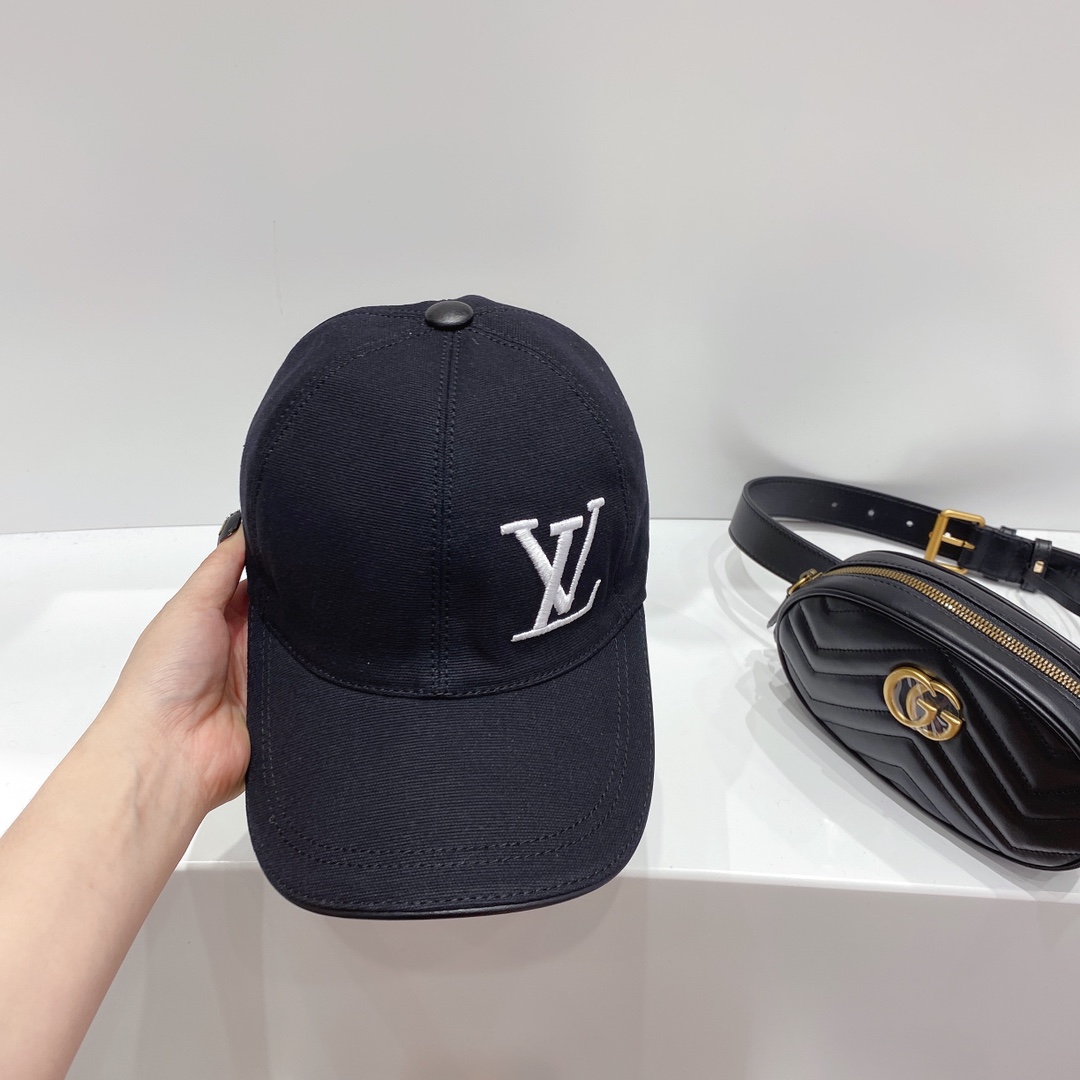 Louis Vuitton Be My Cap Black LV Cap - Soul Replicas